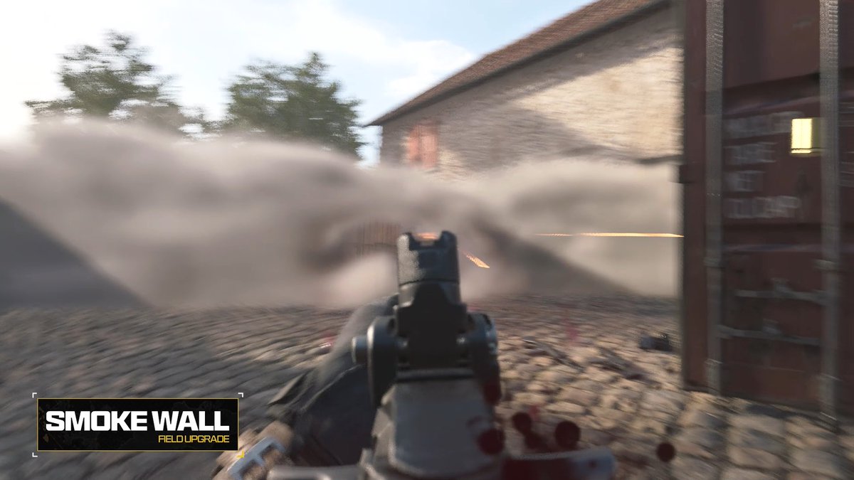 Need to cross? Make your own cover. Fire the Smoke Wall Field Upgrade and make your move. #MW4