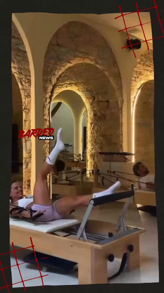 ❤️ NICO TAGLIAFICO Y CARO CALVAGNI COMPARTIERON UNA CLASE DE PILATES "Nuestro plan de la semana".