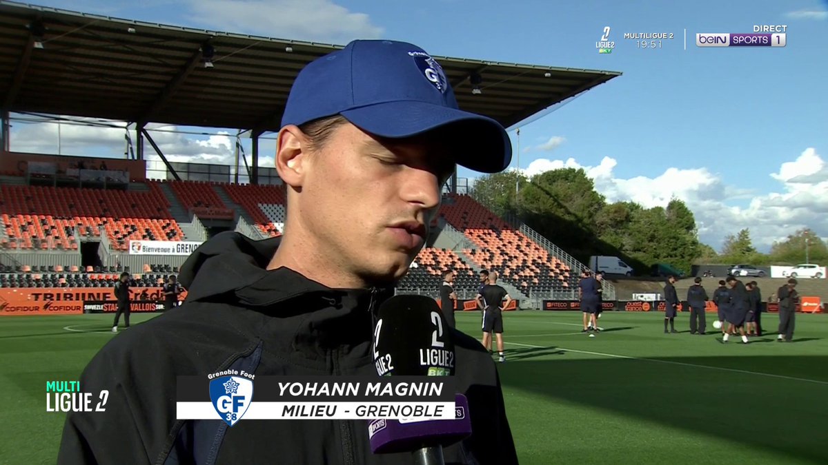 ⚽️ #Ligue2BKT 🗣️ Yohann Magnin : « La vision du football là où j’étais ne me convenait pas. J’ai vite voulu rebondir en France et ça s’est très vite fait avec Grenoble. » #beINLIGUE2
