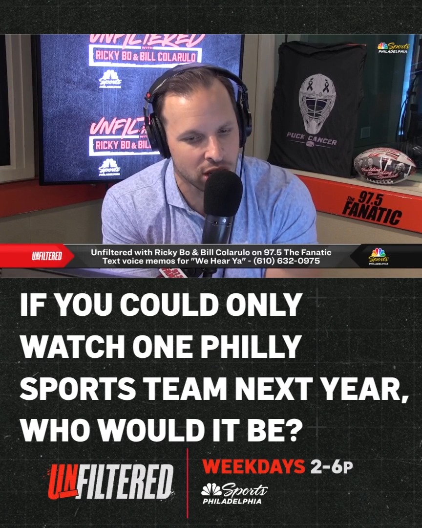 Oooh this is a tricky one ... Who would you watch if you could only pick one Philly team this year?