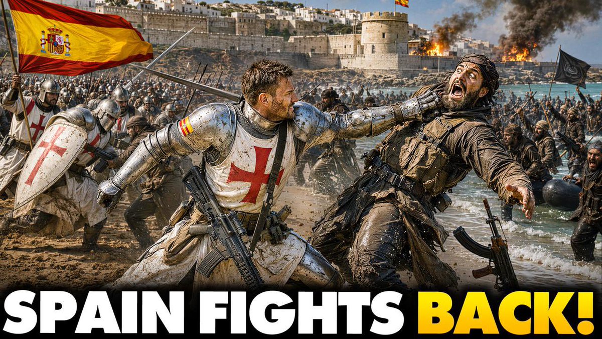 REVOLT: Spanish Patriots FIGHT BACK Muslim Invaders in Ceuta— Africans' Camps BURNED to the Ground Thousands of Spanish patriots are now driving muslim invaders out of their country. Ceuta locals are rising up, burning the migrant camps on beaches. They’re even blocking NGO aid from reaching the invaders. The citizens have had enough. The Spanish government should have done this weeks ago.