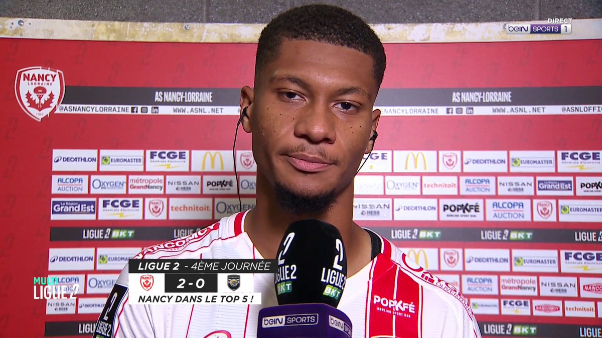 ⚽️ #Ligue2BKT 🗣️ Nehemiah Fernandez : « Ça fait du bien de faire un bon début de saison. » #beINLIGUE2