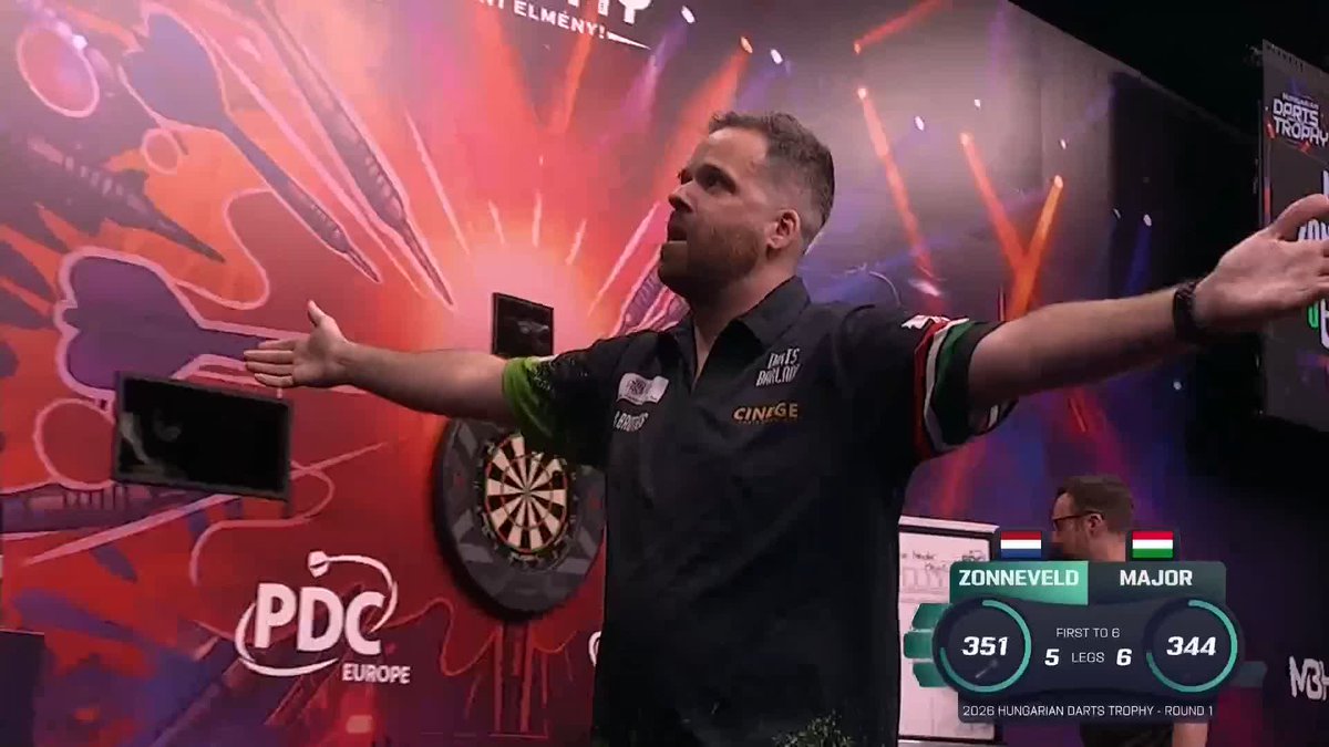 THE BULL TO WIN IT! 🇭🇺 He's done it again! Nandor Major is a winner on the European Tour for the second time in his career, clinching a decider against Niels Zonneveld with a bullseye finish! 📺 #ET11