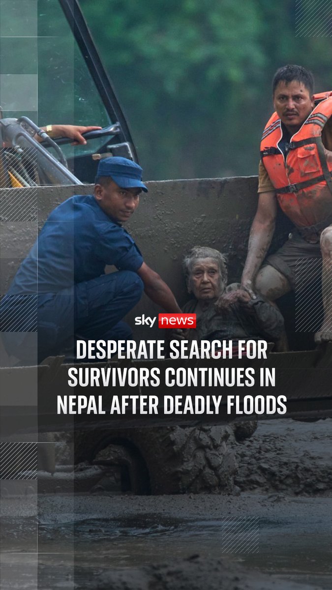 Hundreds of people are dead after floods in Nepal, according to authorities there. Almost 100,000 people are estimated to have been affected – with at least 33 Britons missing. Sky's Cordelia Lynch is at a barracks in Nuwakot, northern Nepal, where the army is leading the search for survivors.