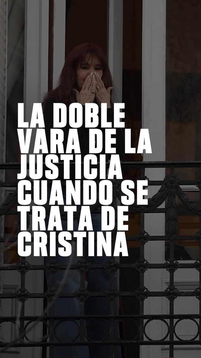 Cristina tiene peores condiciones de prisión domiciliaria que los genocidas y los narcos. No es justicia, es ODIO Y PERSECUCIÓN. #CristinaLibre