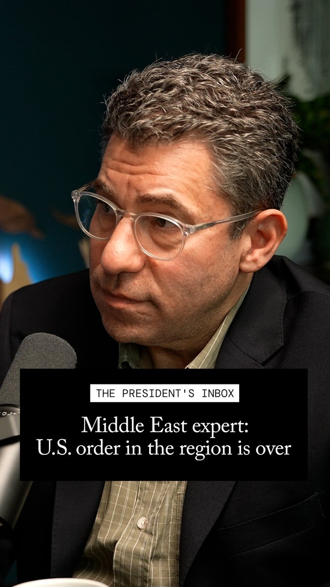 "The end of the American order in the region is upon us. And I think it's a function of the fact that the president went to war based on a feeling," says CFR expert Steven A. Cook. Cook joined James M. Lindsay on The President's Inbox podcast to discuss the fallout from the war with Iran and whether the U.S.-led order in the Middle East has finally come to an end. Watch or listen to the latest episode of The President's Inbox wherever you get your podcasts: