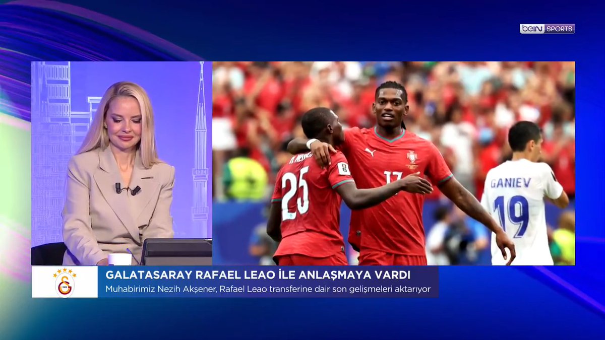 🟡🔴 Galatasaray & Rafael Leao 💬 "Oyuncu, yarın Türkiye saati ile 16.00-17.00 arasında İstanbul'da olacak." 🗣️ Muhabirimiz Nezih Akşener, Galatasaray'ın Rafael Leao gündemine dair son gelişmeleri aktardı. | #beINSPORTS