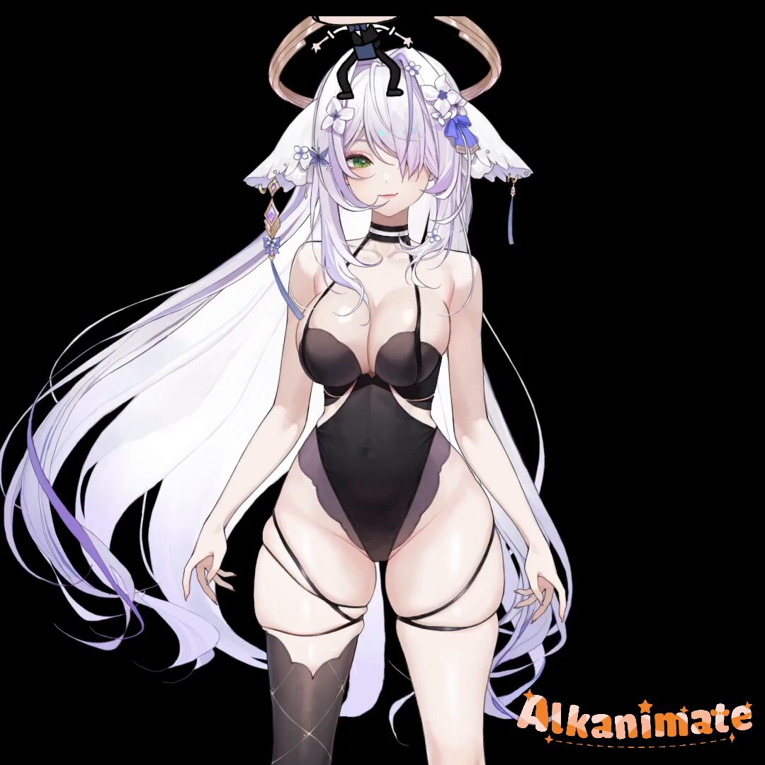 wip i like how the hair physics turned out :3 vtuber: @/nyxiena art: @/MYwhat_ #live2d #live2dwip