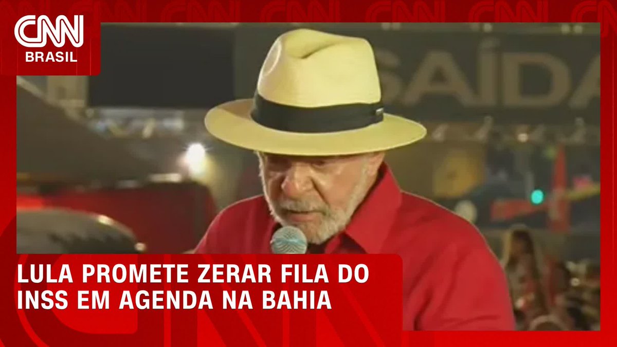 Lula promete zerar fila do INSS em agenda na Bahia; assista #HoraH