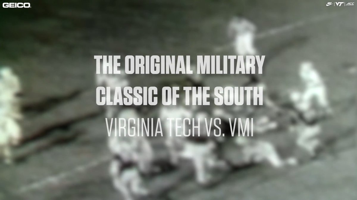Two schools. Two Corps of Cadets. More than a century of history. The original Military Classic of the South helped define an era of college football in Virginia. Now, as Tech and VMI meet again, we look back at where it all began. #LetsGoHokies | GEICO