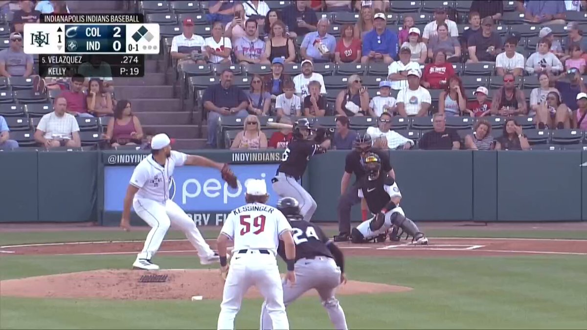 A 402-footer from Ralphy Velazquez extends the Columbus Clippers lead and puts 3 runs on the board😮‍💨