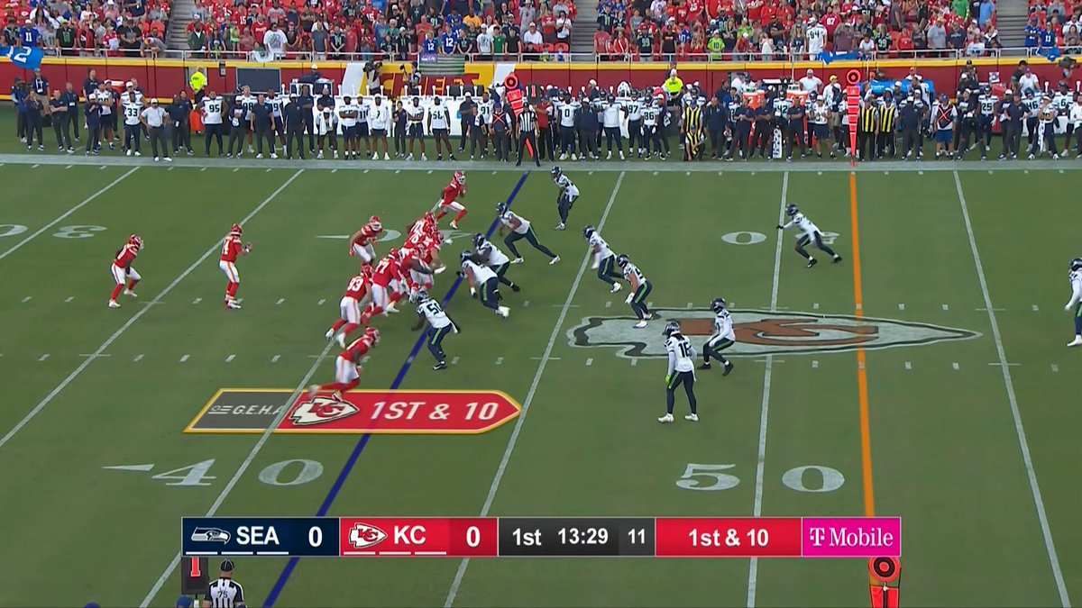 Travis Kelce making guys miss in preseason ‼️ Stream on NFL+