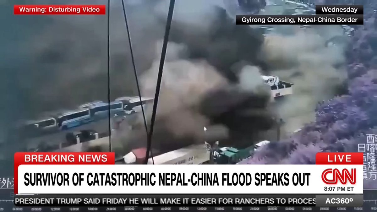 A man who barely survived the Nepal flood recounts his miraculous escape, saying there was "a big sound of death everywhere."