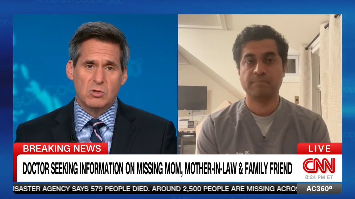 Among the missing after the massive flood along the Nepal-China border is Dr. Dhruv Amin's mother Amita and mother-in-law. They were on a religious pilgrimage. He is seeking any information on them.