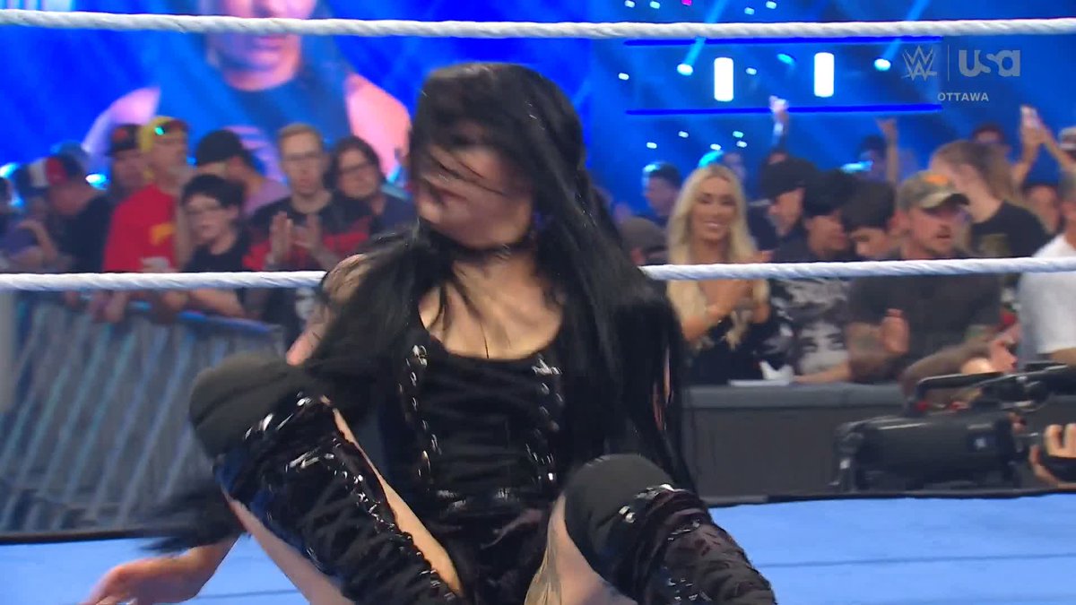 CEMETERY DRIVE 🤩 Tater picks up the WIN in her debut match on #SmackDown!