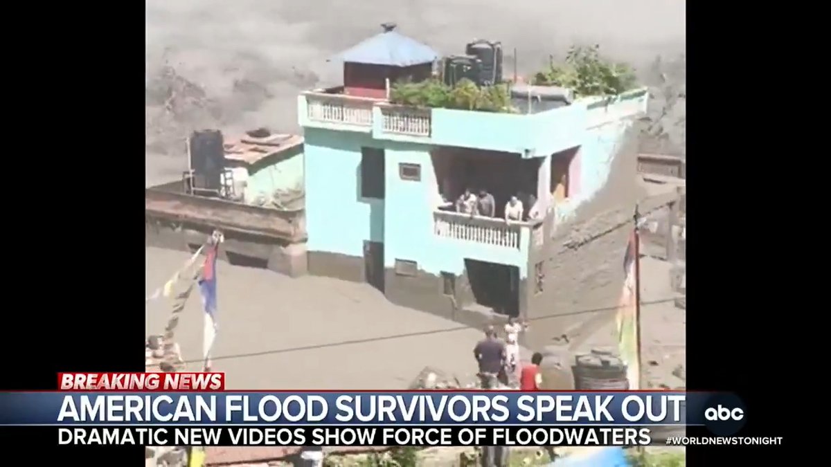 As the death toll rises from the catastrophic glacier collapse and floods that rocked Nepal and Tibet, Britt Clennett reports on the incredible survival stories, and speaks with an American couple who were on a bus when a wall of water crashed over them.