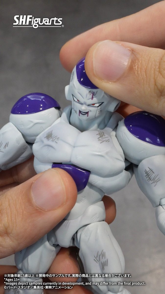 【締切迫る】 8/30受注締切「S.H.Figuarts フルパワーフリーザ -Battle Scarred Edition-」のサンプル紹介動画公開！ フルパワー時を再現した造形や最新の可動、そして別売りの「スーパーサイヤ人孫悟空-伝説のスーパーサイヤ人-」に使用できる交換用表情パーツをチェック！ #t_shf #dragonball