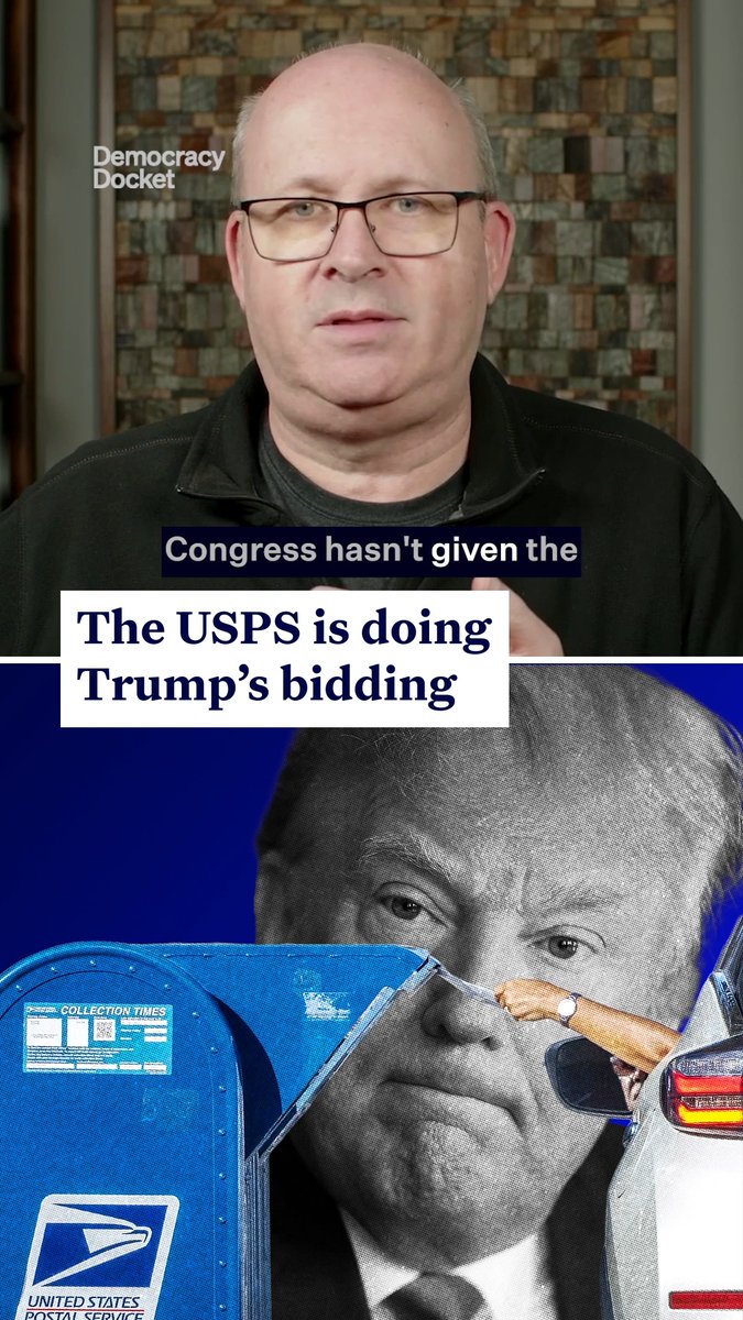 USPS says its new rule to implement Trump’s anti-mail voting executive order will “enhance the efficiency of postal operations.” Marc Elias is calling bullshit. “This has nothing to do with efficiency. [USPS is] just doing the bidding of the White House.” Stay in the know: