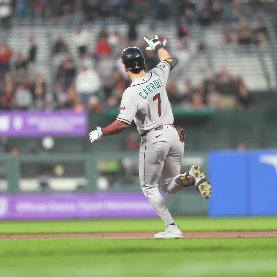 Video evidence that Corbin Carroll occasionally rounds the bases slowly enough where his helmet doesn't fly off his head 🧐