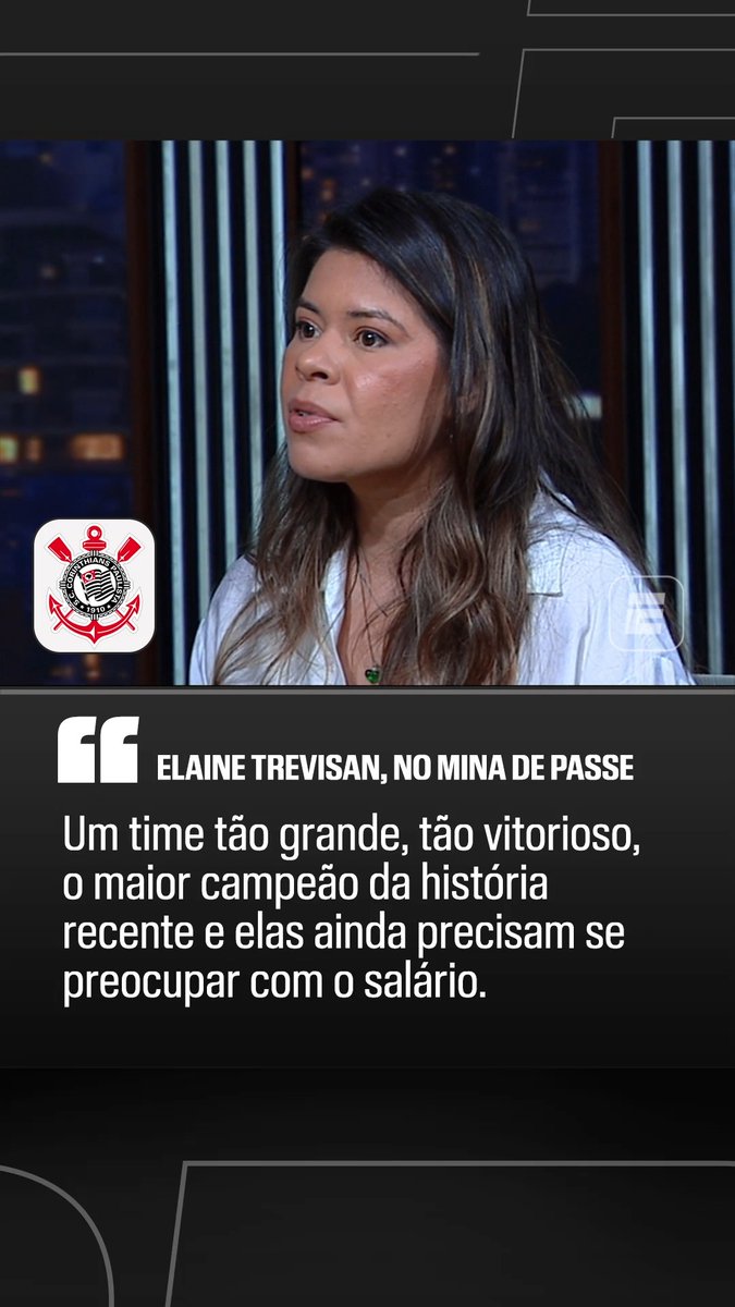 No Mina de Passe, Elaine Trevisan fala sobre o atraso de salários das jogadoras do time feminino do Corinthians e critica o fato de o clube ser tão vitorioso e, mesmo assim, as atletas precisarem se preocupar com o salário, e não apenas com o esporte. #FutebolNaESPN #Corinthians #AsBrabas #ESPNW