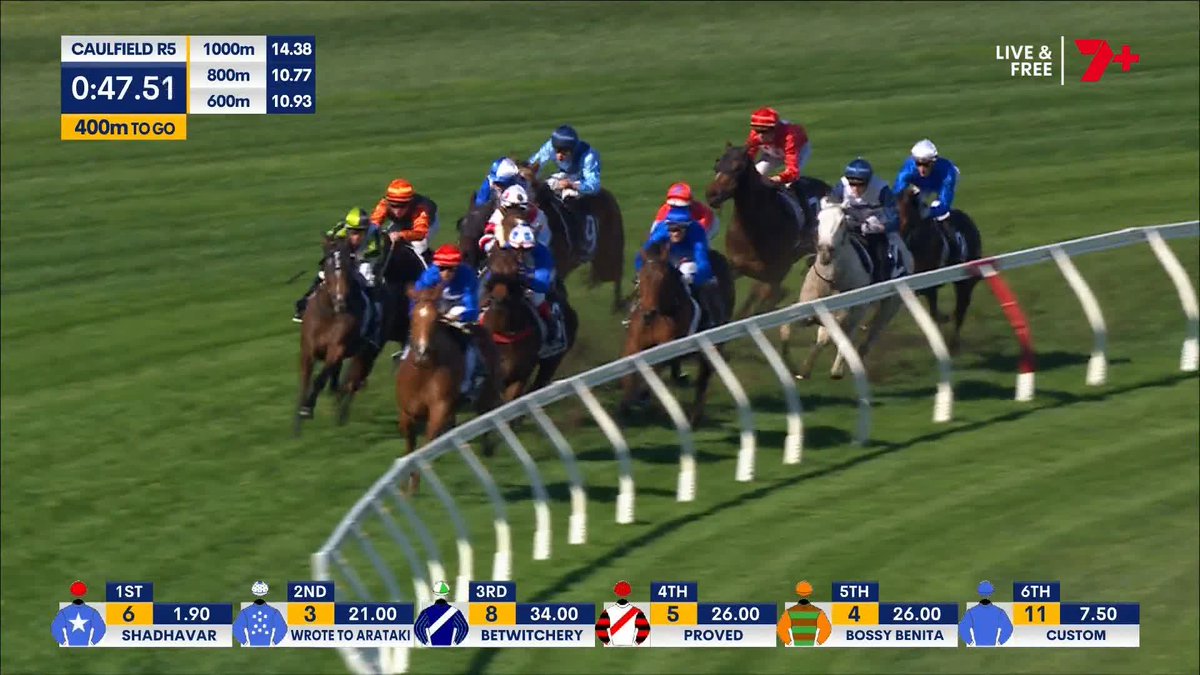 Custom races away with the G3 Courtza Stakes 💙 Ethan Brown Ciaron Maher Racing