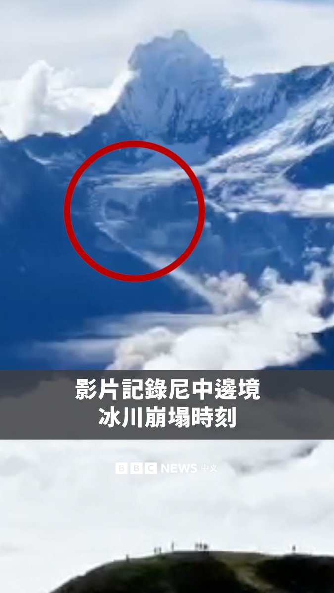 一段无人机拍摄的影片记录了喜马拉雅山脉冰川崩塌的瞬间,其很可能引发了星期三伤亡惨重的尼泊尔与西藏山洪。 BBC Verify已核实影片的真实性。画面捕捉到尼泊尔海拔约7000米的朗塘利容峰附近发生冰川崩塌与山体滑坡。画面中可以看到,白雪覆盖的山峰附近扬起大量尘土,直冲空中。