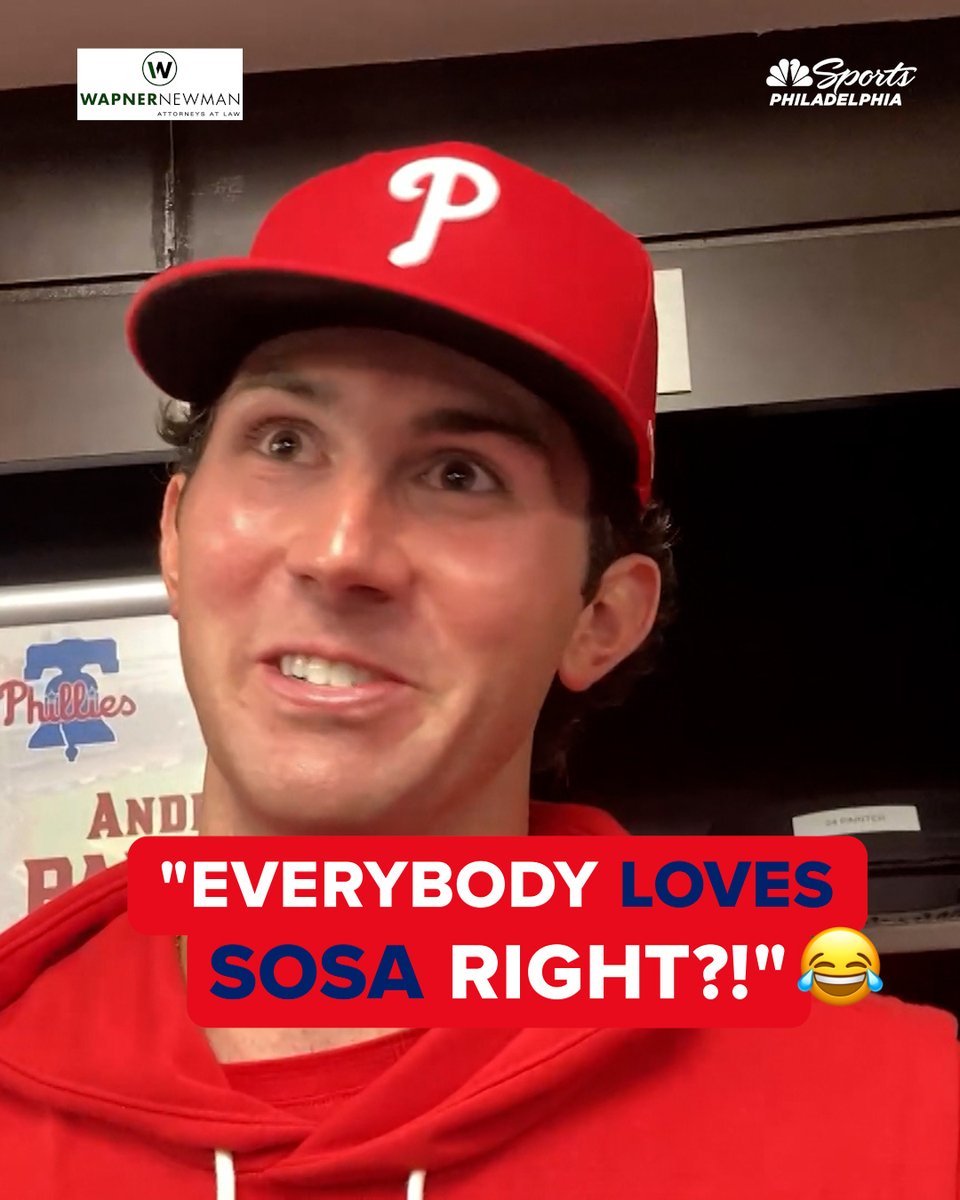 "I mean, everybody loves Sosa, right?" 😂 Andrew Painter has high praise for Edmundo Sosa after his late-game heroics. | Wapner Newman