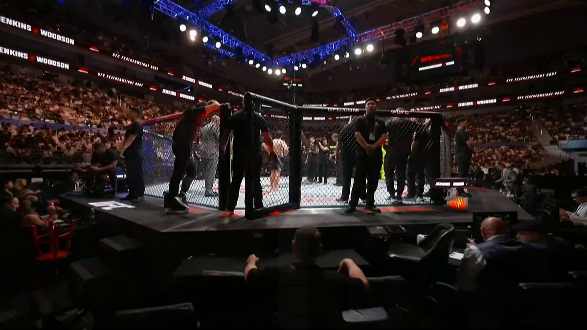 SPLIT DECISION 👀 Sean Woodson takes the dub over Jack Jenkins at #UFCShanghai!