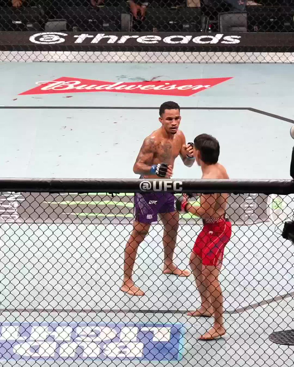 DON'T BE SILLY 🪿 @AndreMascote jumped the gilly and landed the mounted sub at #UFCShanghai!!