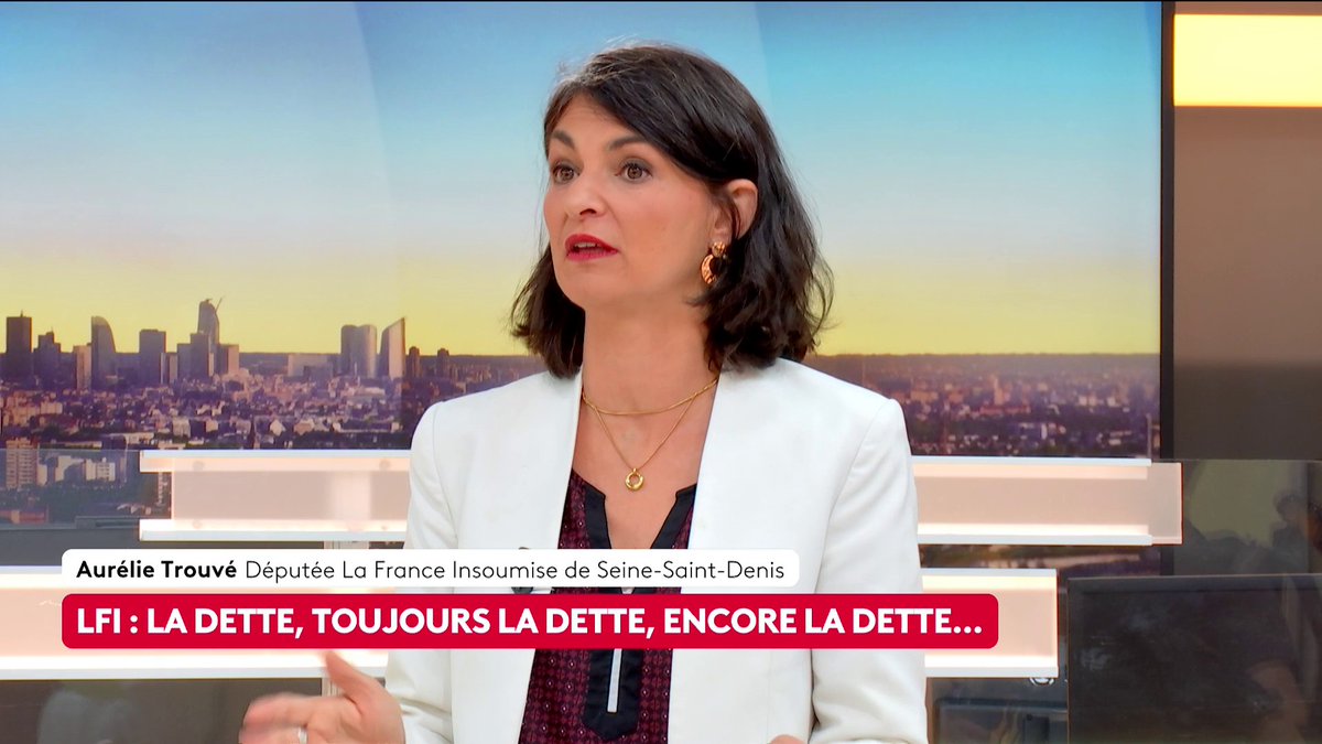 🔴 🗣 "Il faut sortir de la dette des griffes de la finance, la mettre à l'abri", assure la députée LFI Aurélie Trouvé, qui ajoute que la partie de la dette française détenue par la BCE doit être "perpétuelle" pour l'éloigner du chantage à la dette des marchés financiers. #canal16