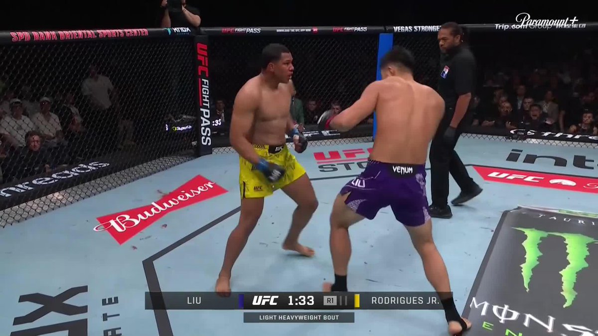 INSANE KNOCKOUT FOR LIU CE IN HIS UFC DEBUT 😱 Round of the year?! #UFCShanghai 📺 Paramount+