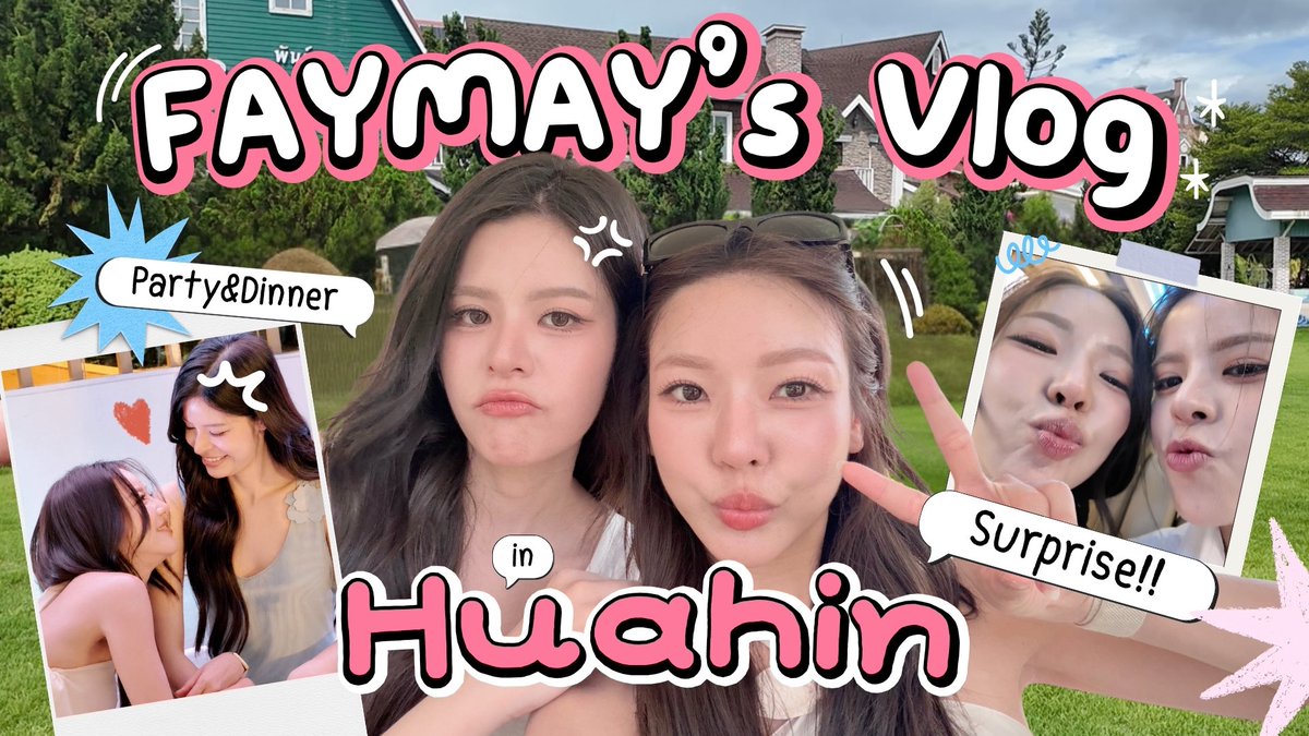 FAYMAY’s Vlog | Huahin เฟเมษ์พร้อมเสิร์ฟความหวานในทริปหัวหิน ที่มีแฟนคลับเป็นพยาน🌊🐠 📍31 August 2026 🕙 19:00 (GMT+7) 🔗 #FAYMAYentertainment #fay_riezz #maywyda
