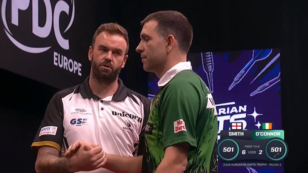 SMUDGER WINS THE OPENER! Five 180s, two 12-darters and a 101 average... Ross Smith begins the day with an excellent performance against William O'Connor, beating The Magpie 6-2! 📺 #ET11