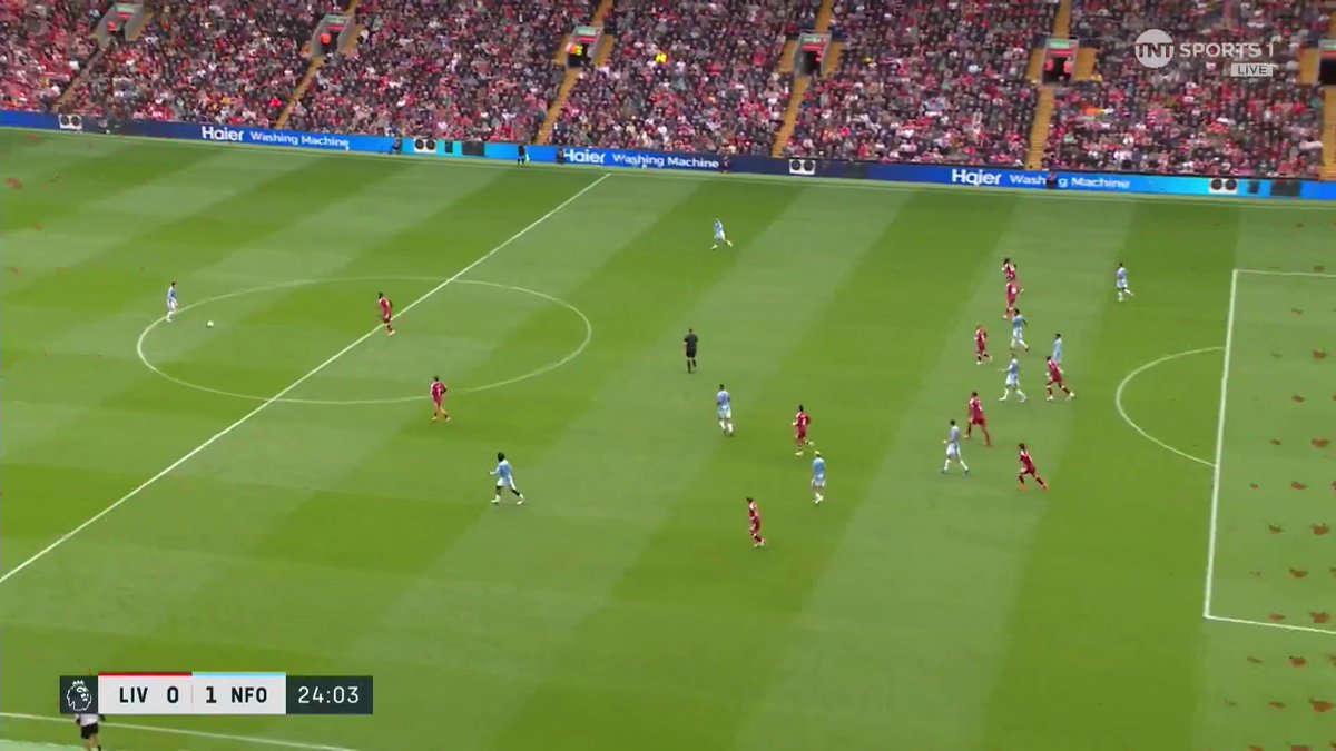 Ndoye gives Forest the lead at Anfield! 🌳🔥 📺 Watch live on TNT Sports & HBO Max