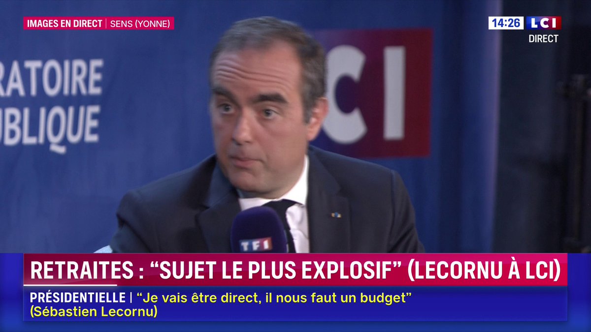 ▶️ Jean-Luc Mélenchon propose de geler la dette française 🗣️ "En plus d'être une faute morale, c'est une faute patriotique", estime Sébastien Lecornu 📺 Suivez le débat entre S. Lecornu et J.-M. Blanquer sur LCI avec Darius Rochebin
