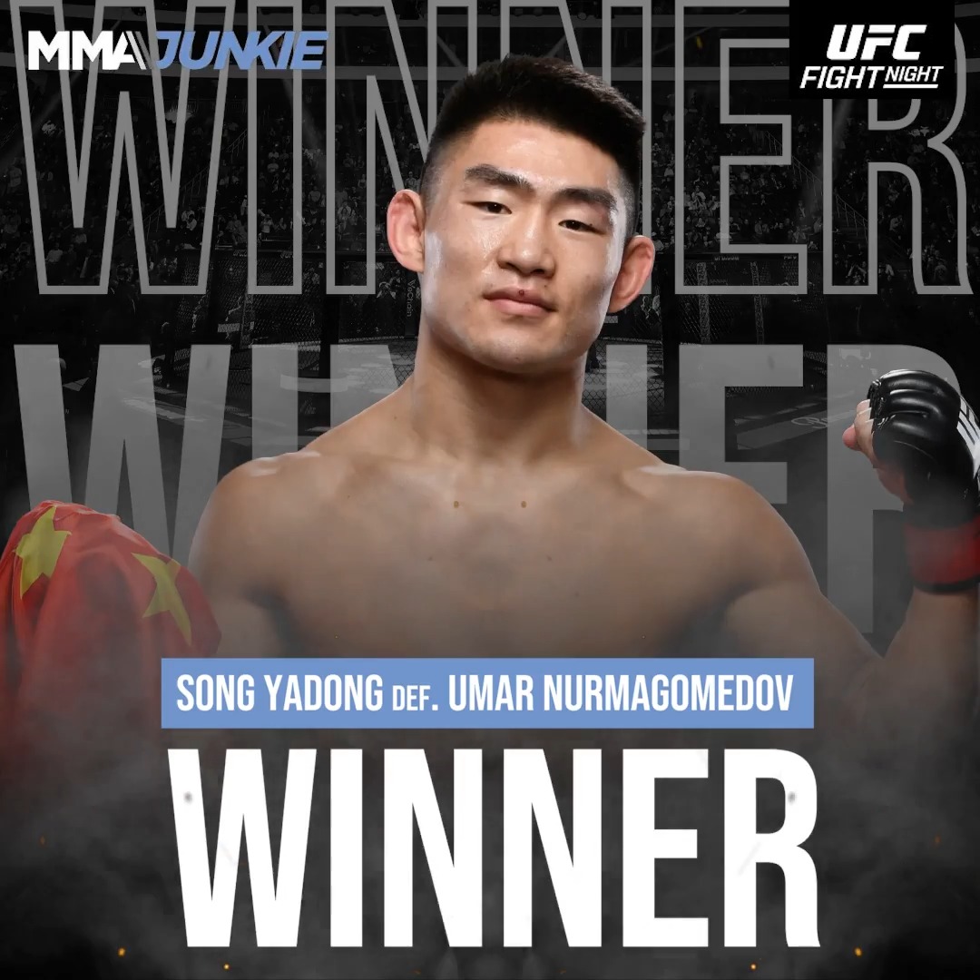 #UFCShanghai results: Song Yadong def. Umar Nurmagomedov via KO (uppercut) – Round 2, 1:48 Full coverage ➡️