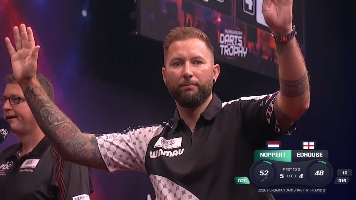 NOPPERT ADVANCES! Danny Noppert is the next player through to Finals Day at the MVM Dome, grinding out a tough 6-4 victory over former European Champion - Ritchie Edhouse! 📺 #ET11