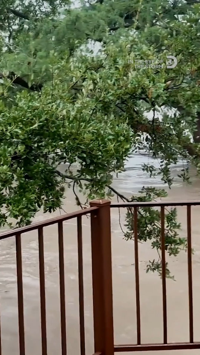 ๐ Trapped above rushing floodwaters in Central Texas, one resident holds on and waits for help to arrive ๐ง New #IntheEyeoftheStorm Sunday at 10P.