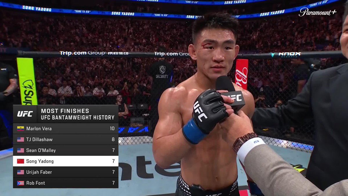 SONG YADONG WANTS HIS TITLE SHOT #UFCShanghai 🗣️ 📺 Paramount+