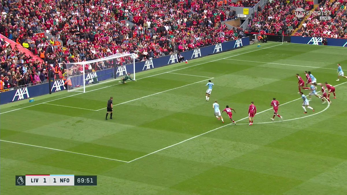 Gibbs-White converts from the spot to restore Forest’s lead! 🌳🎯 📺 Watch live on TNT Sports &amp; HBO Max