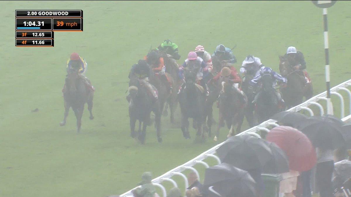 The favourite delivers! 🌟 Forty Years On does the business in the Virgin Bet Every Saturday Money Back Handicap 🥇 Goodwood Racecourse | Hector Crouch | George Scott