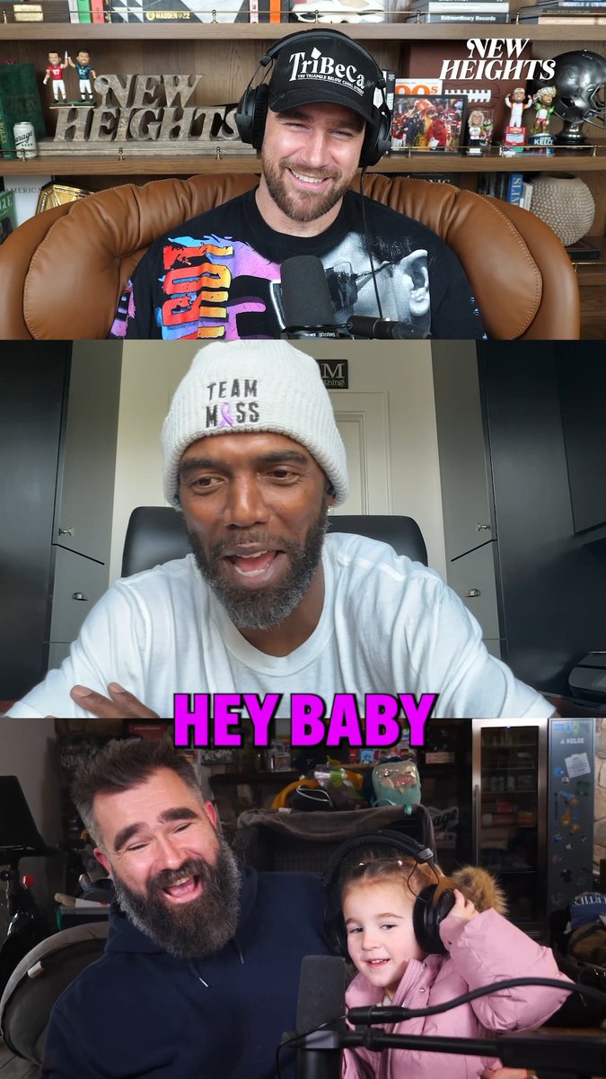 This moment between Ellie and Randy Moss lives in our hearts forever 🥲 Part 2 of the Top 92 moments of New Heights is available on all audio platforms!