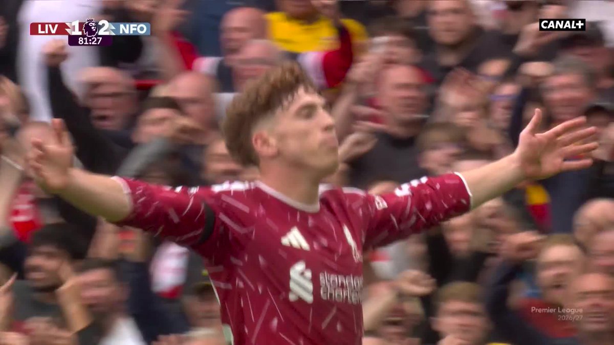 #PL 🏴 : Contrôle orienté, frappe puissante : Víctor Muñoz égalise pour les Reds 🔥⚽️