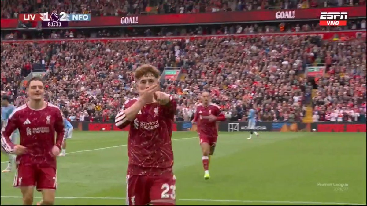 🔥⚽️ El giro de Víctor Muñoz para marcar su primer gol como jugador del Liverpool. Un golazo 🤯