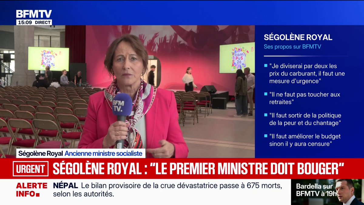 "La France a besoin d'être apaisée", assure Ségolène Royal, candidate à la primaire du Parti socialiste