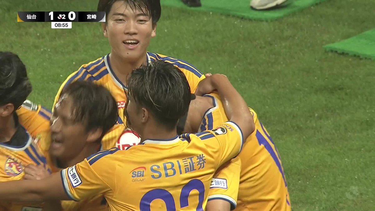 🎦 ゴール動画 🏆 明治安田Ｊ２リーグ 🆚 仙台vs宮崎 🔢 1-0 ⌚️ 9分 ⚽️ 梅木 翼（仙台） #Ｊリーグ