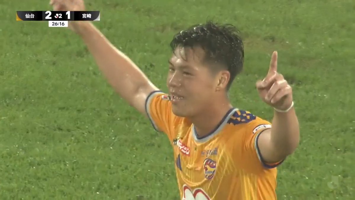 🎦 ゴール動画 🏆 明治安田J2リーグ 🆚 仙台vs宮崎 🔢 3-1 ⌚️ 27分 ⚽️ 中島 元彦(仙台) #Jリーグ