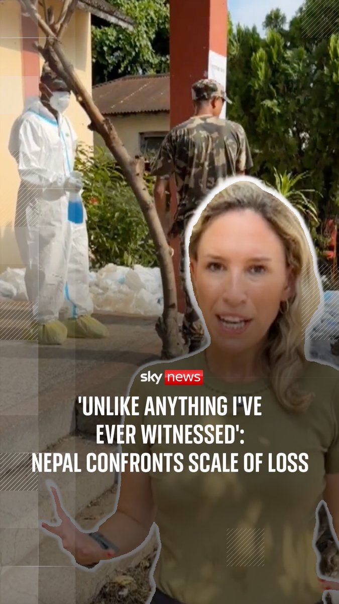 Sky's Cordelia Lynch visits a site in Bharatpur in Nepal, where bodies of flood victims are being identified before they are taken for burial. More than 600 people have died, with almost 2,500 missing across Nepal and Tibet. 🔗 Live updates: