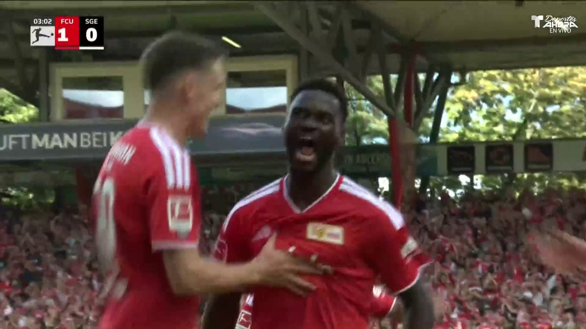 🇨🇮 Emmanuel Latte Lath scores his first goal for Union Berlin on his Bundesliga debut Latte Lath is on loan from Atlanta United