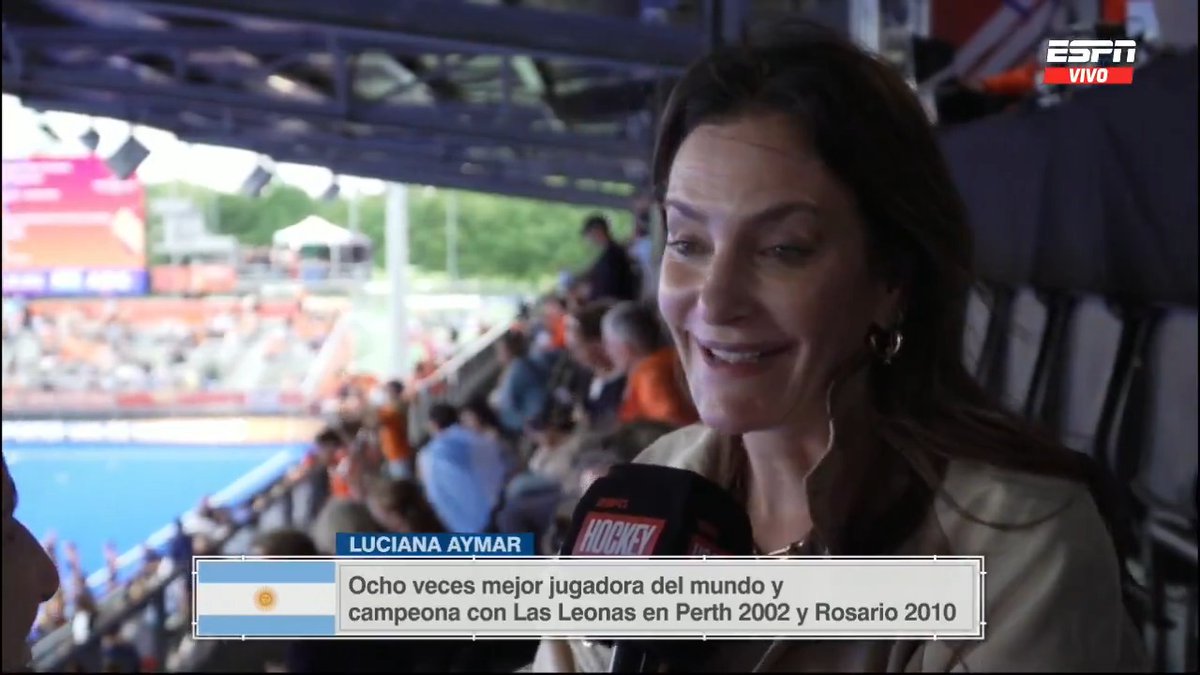 ''Estoy con muchos nervios y con ganas de entrar'': Luciana Aymar habló en la previa de la final del Mundial que Las Leonas jugarán ante Países Bajos.